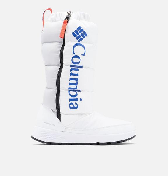 Columbia Paninaro Omni-Heat Boots White Blue For Women's NZ80365 New Zealand